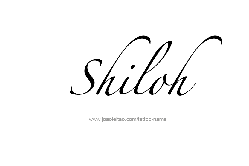 Tattoo Design Name Shiloh   