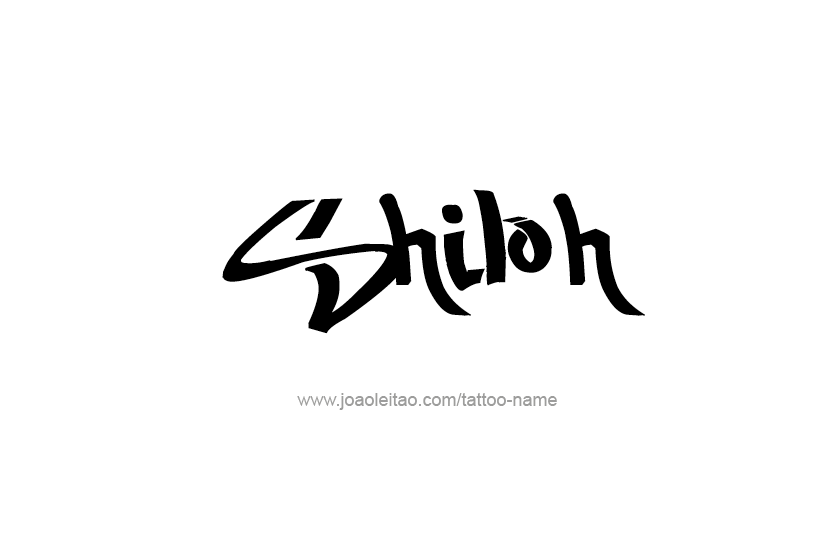 Tattoo Design Name Shiloh   