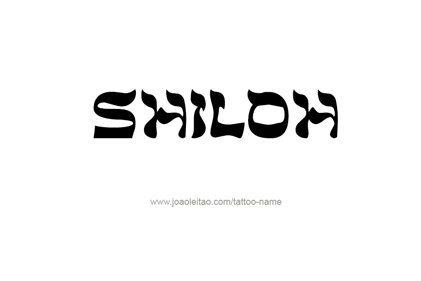 Tattoo Design Name Shiloh   