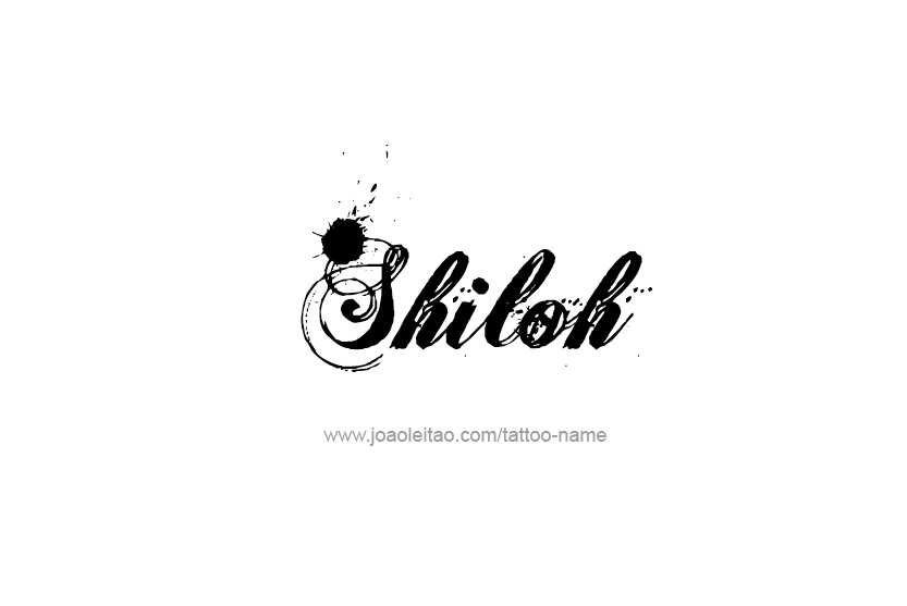 Tattoo Design Name Shiloh   