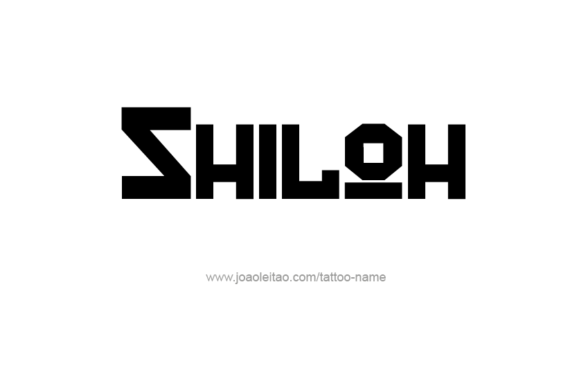 Tattoo Design Name Shiloh   