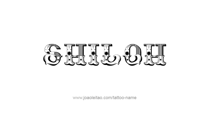 Tattoo Design Name Shiloh   