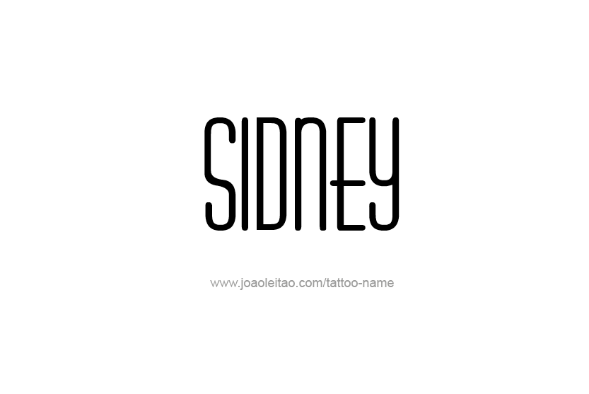 Tattoo Design Name Sidney   