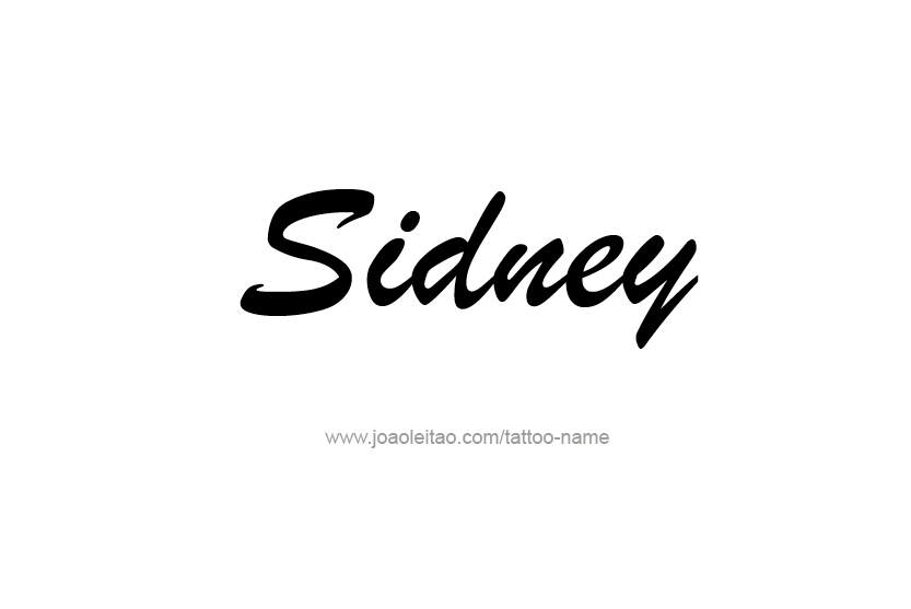 Tattoo Design Name Sidney   