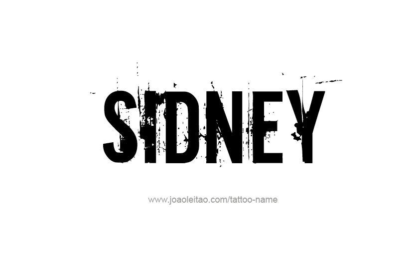 Tattoo Design Name Sidney   