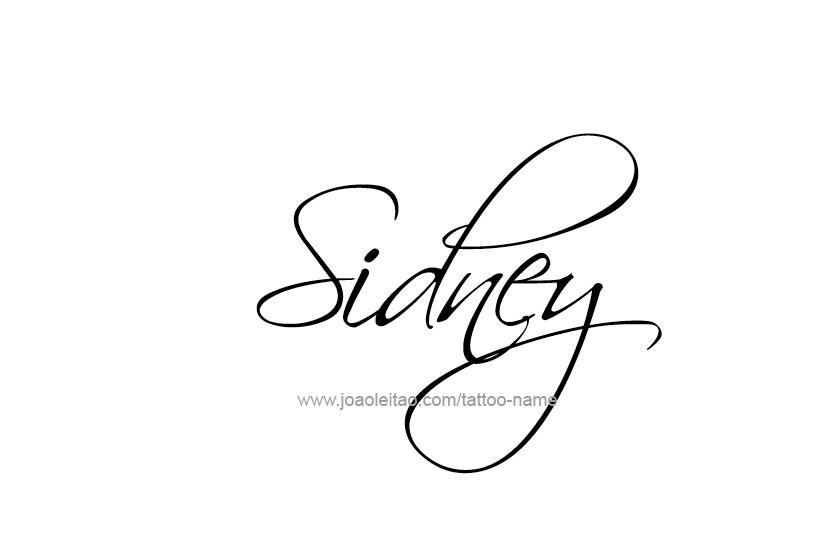 Tattoo Design Name Sidney   