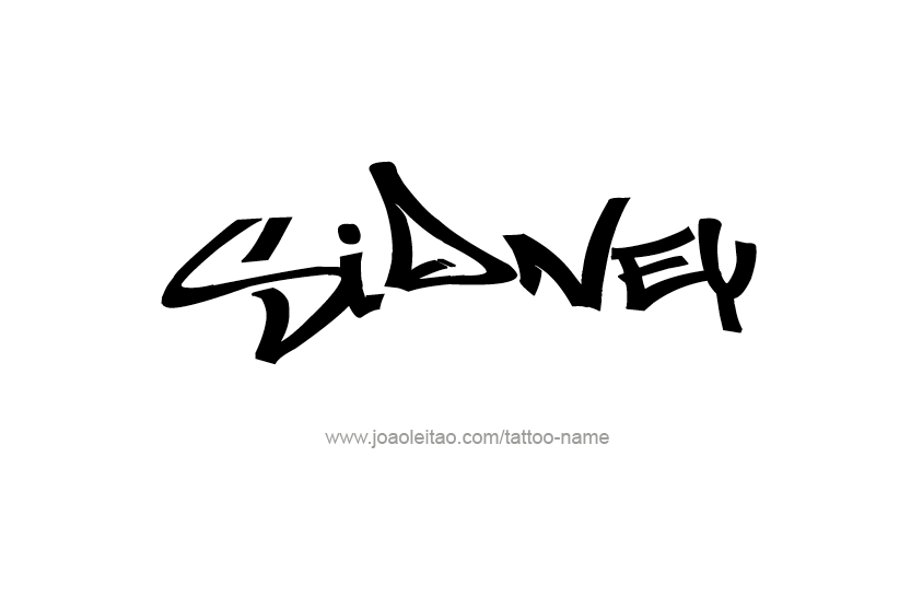 Tattoo Design Name Sidney   