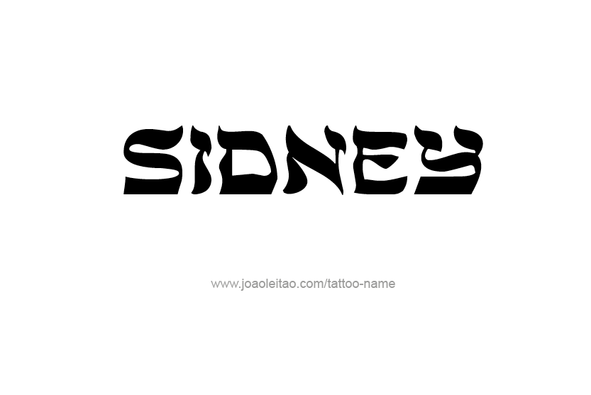 Tattoo Design Name Sidney   