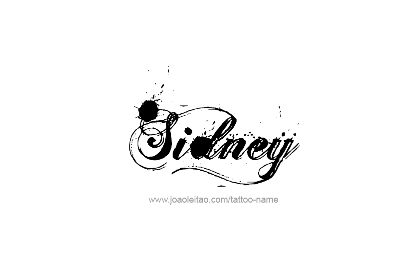 Tattoo Design Name Sidney   