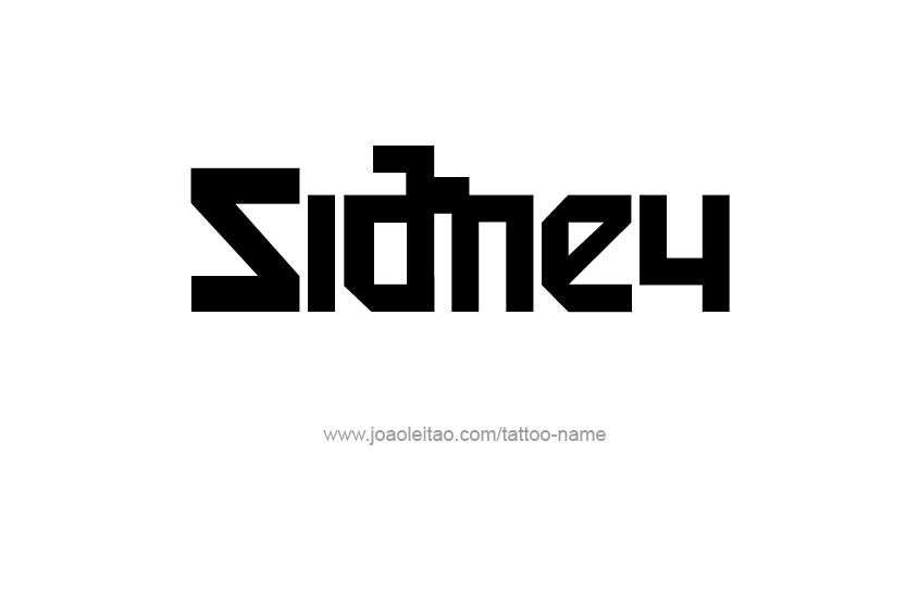 Tattoo Design Name Sidney   