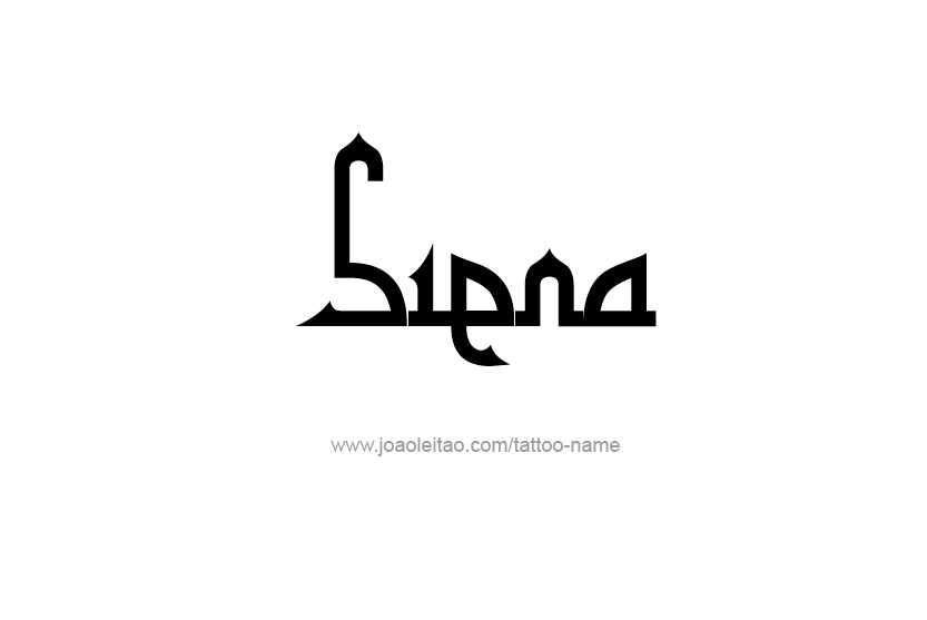 Tattoo Design Name Siena   