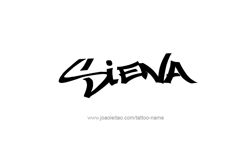 Tattoo Design Name Siena   