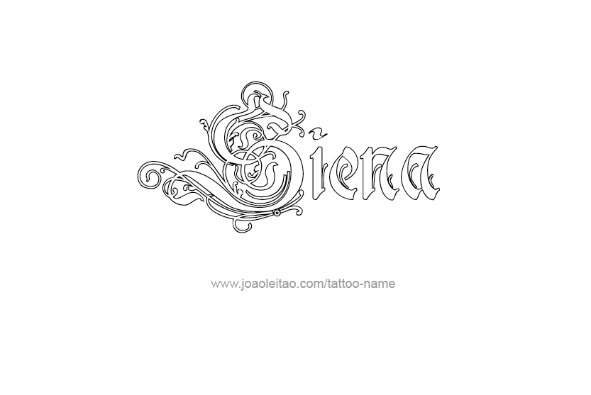 Tattoo Design Name Siena   