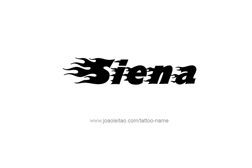 Tattoo Design Name Siena   