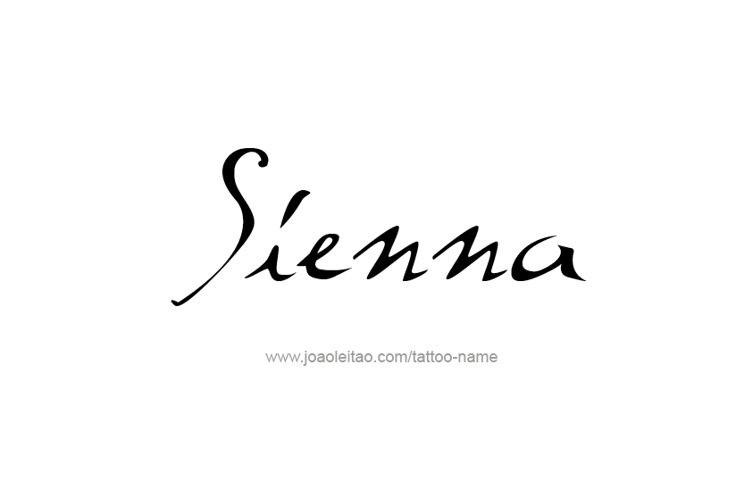 Tattoo Design Name Sienna   