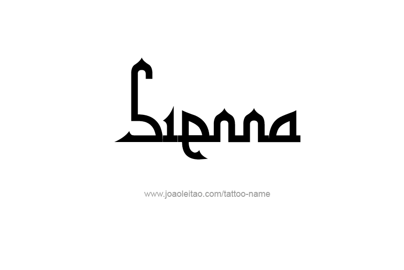 Tattoo Design Name Sienna   