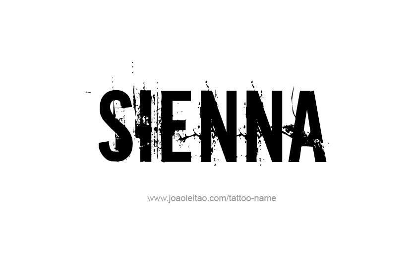 Tattoo Design Name Sienna   