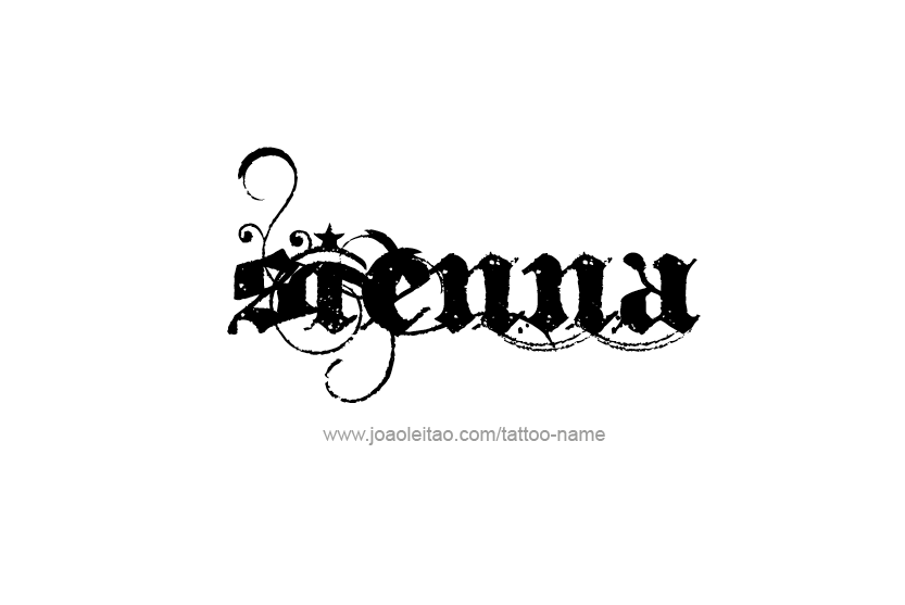 Tattoo Design Name Sienna   