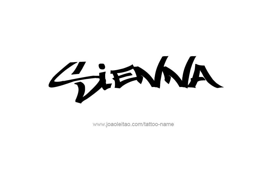 Tattoo Design Name Sienna   