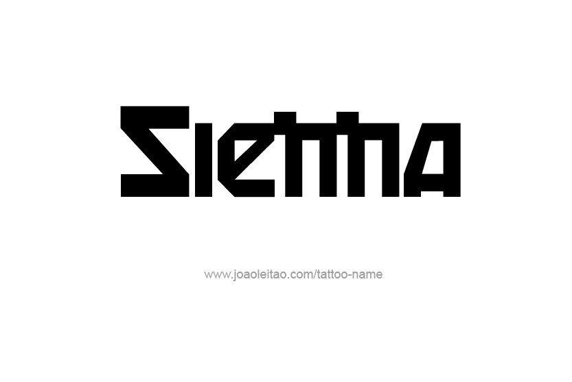 Tattoo Design Name Sienna   