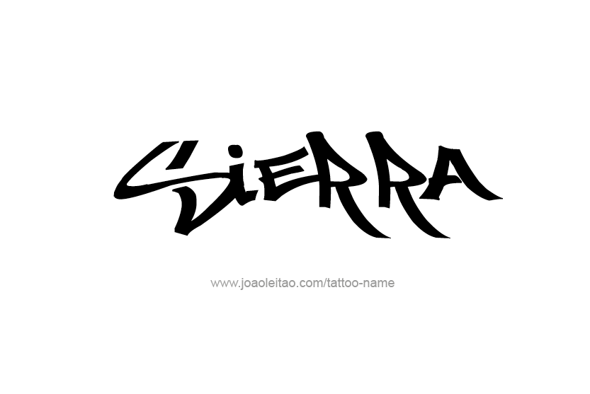 Tattoo Design Name Sierra   