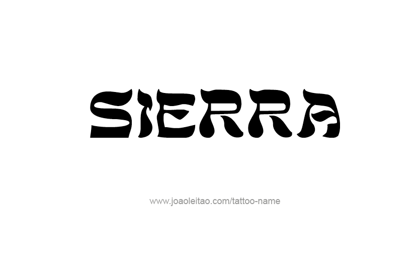 Tattoo Design Name Sierra   