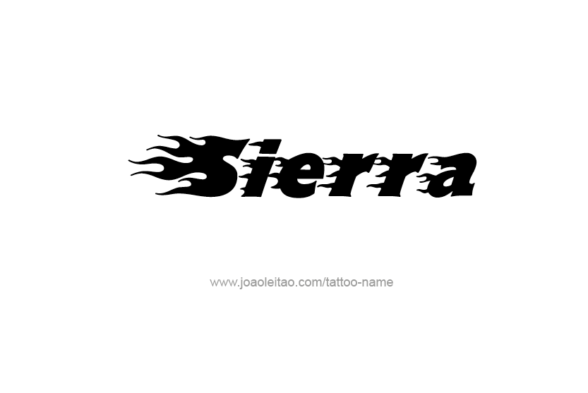 Tattoo Design Name Sierra   