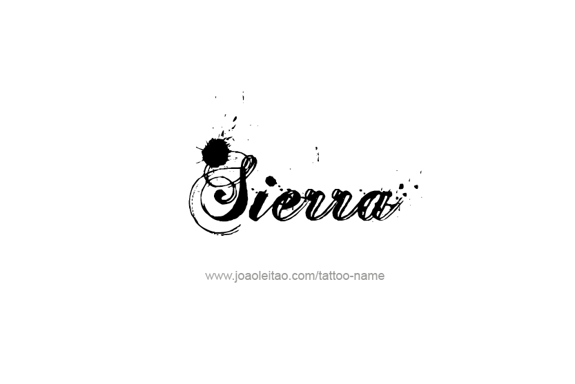 Tattoo Design Name Sierra   