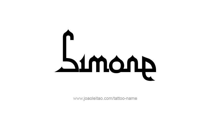 Tattoo Design Name Simone   