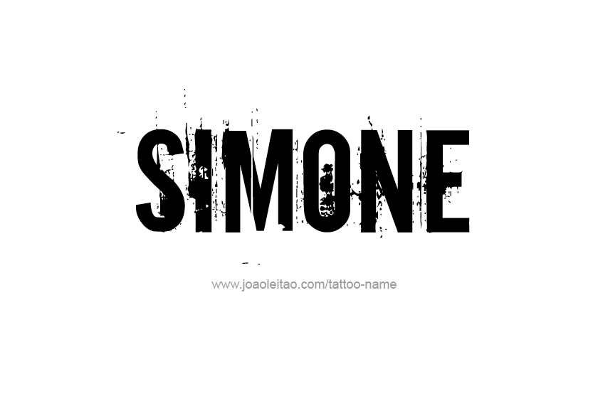 Tattoo Design Name Simone   