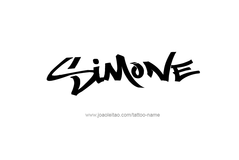 Tattoo Design Name Simone   