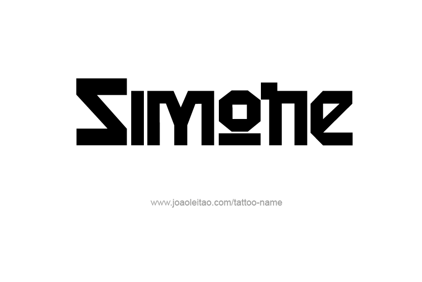 Tattoo Design Name Simone   