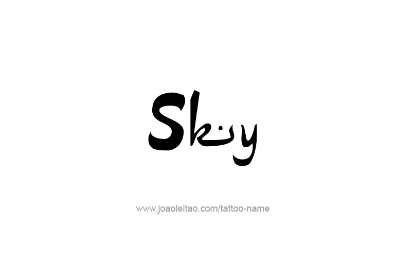 Tattoo Design Name Sky   