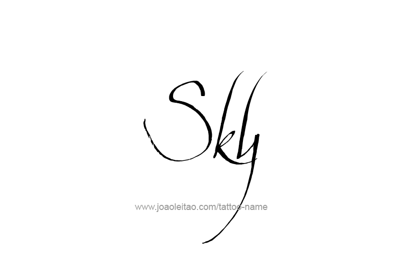 Tattoo Design Name Sky   