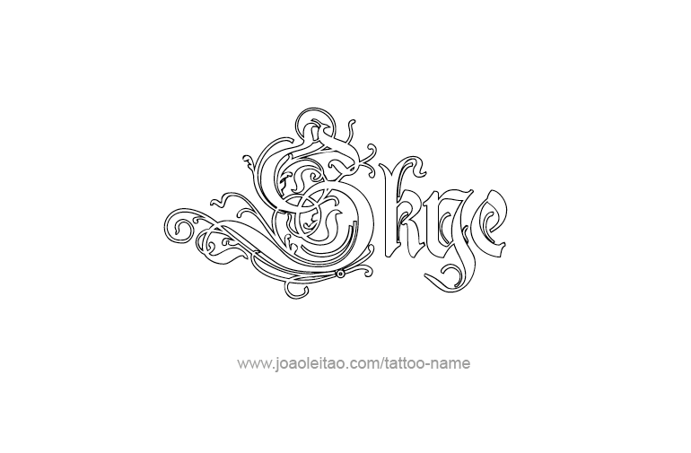 Tattoo Design Name Skye   