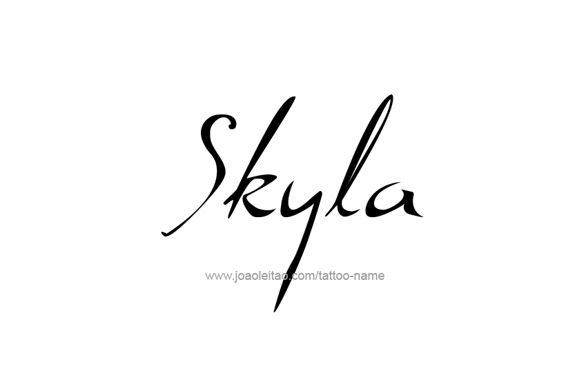 Tattoo Design Name Skyla   