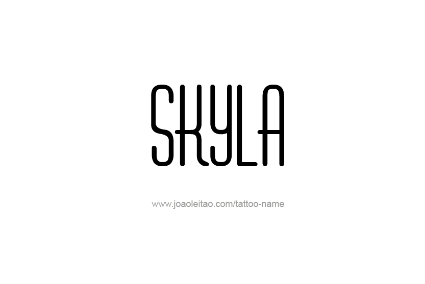 Tattoo Design Name Skyla   