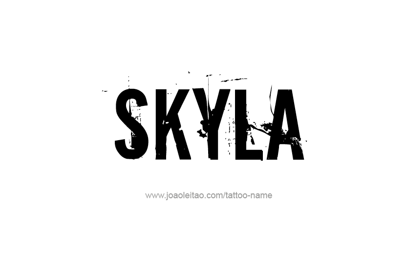 Tattoo Design Name Skyla   