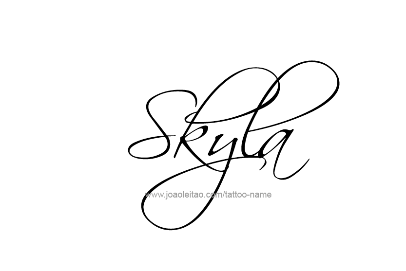 Tattoo Design Name Skyla   