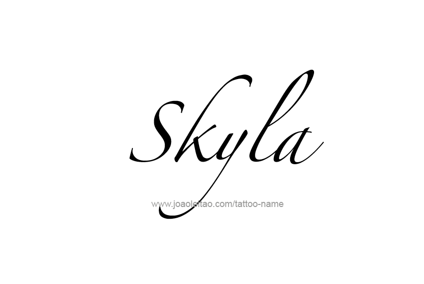 Tattoo Design Name Skyla   