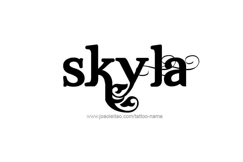 Tattoo Design Name Skyla   