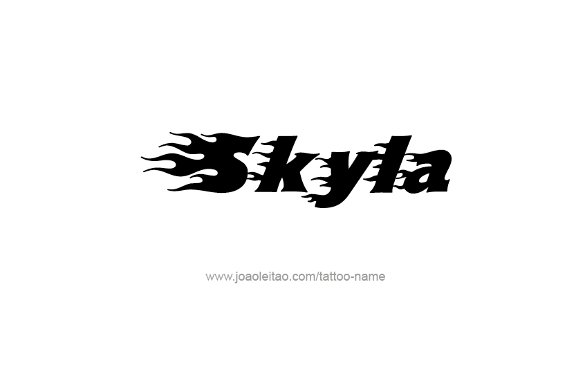 Tattoo Design Name Skyla   