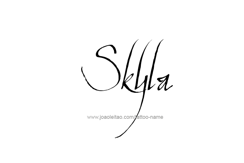 Tattoo Design Name Skyla   