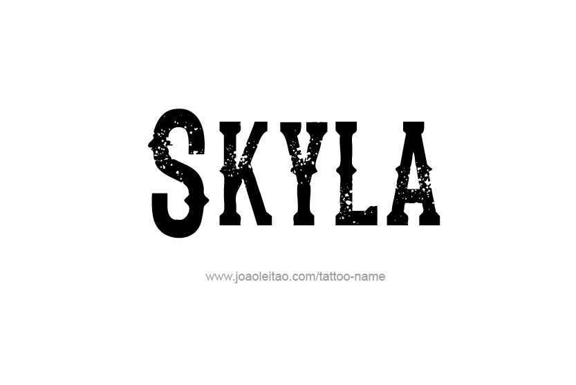 Tattoo Design Name Skyla   