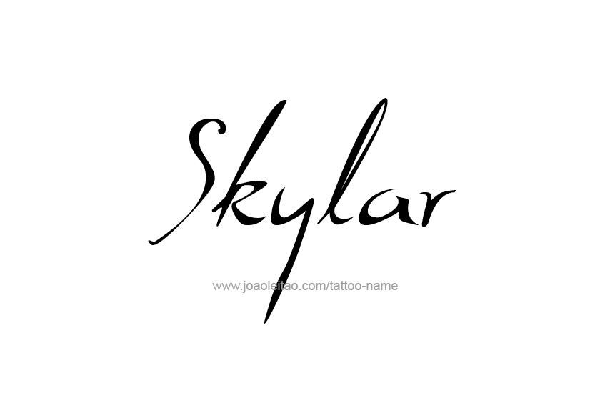 Tattoo Design Name Skylar   