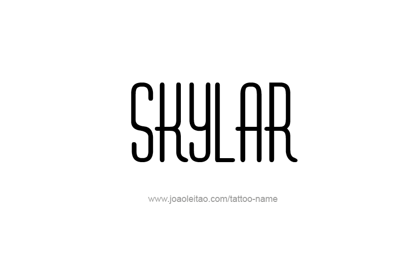 Tattoo Design Name Skylar   