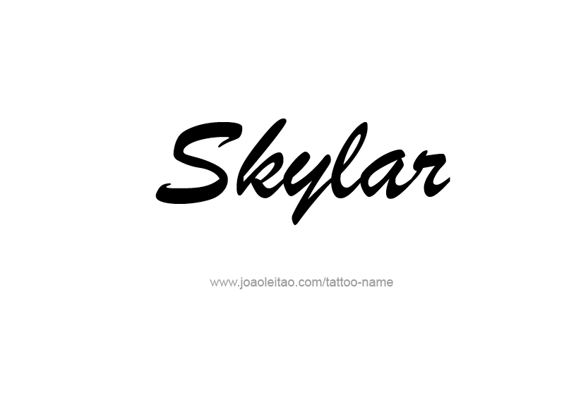 Tattoo Design Name Skylar   