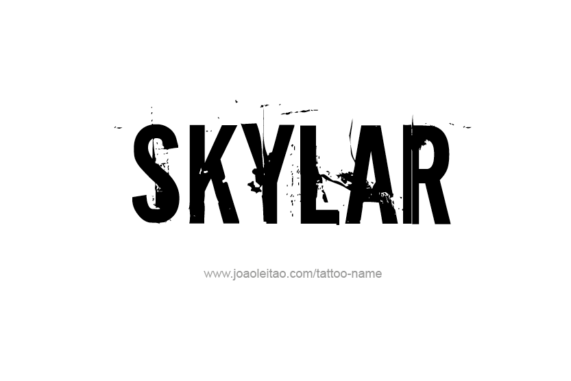 Tattoo Design Name Skylar   