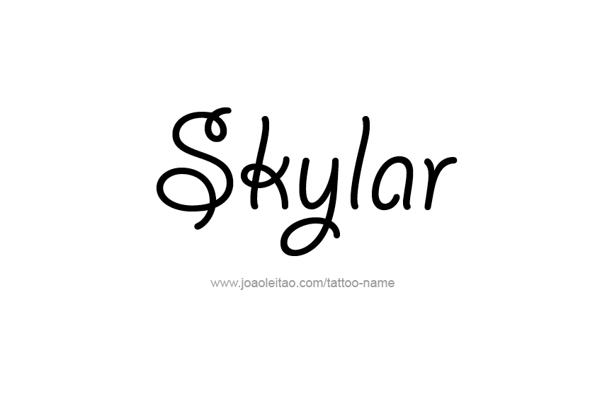 Skylar Name Tattoo Designs