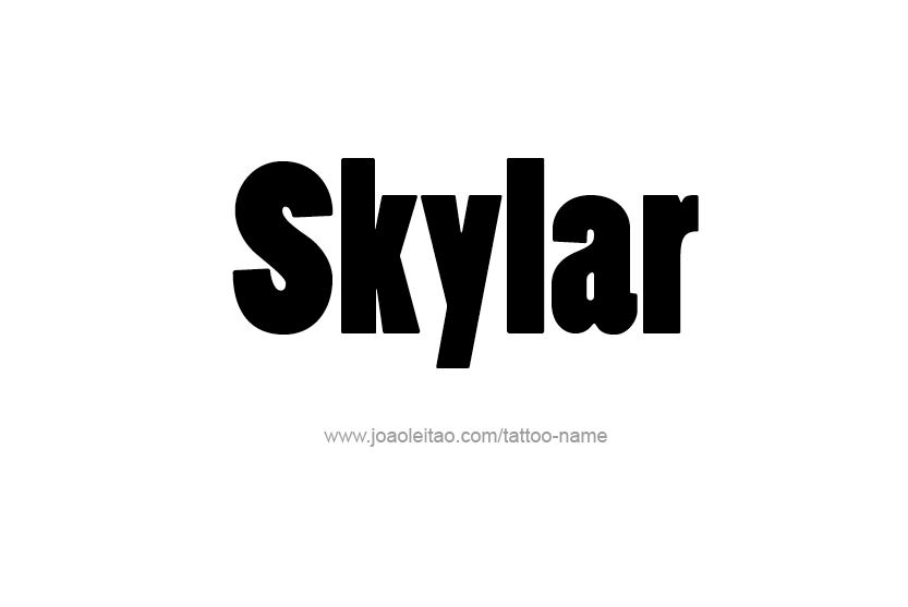 Tattoo Design Name Skylar   